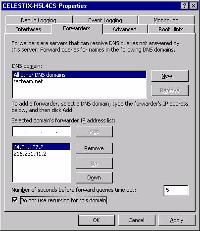 Servidor DNS de Windows Server